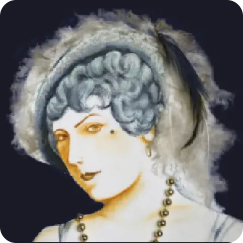 stylized woman portrait